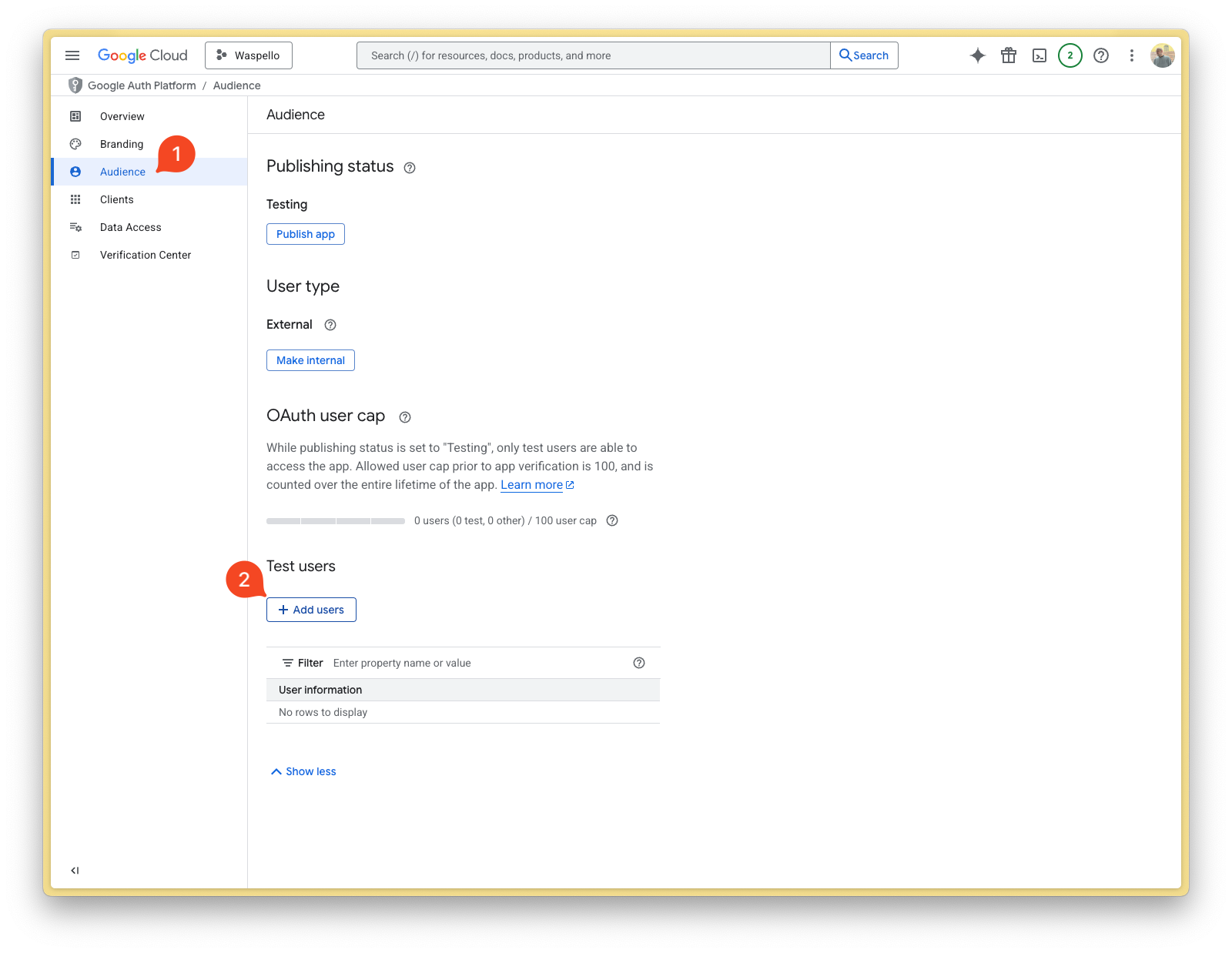 Google Console Screenshot 14